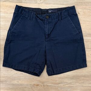 GAP Navy Blue Flat Front Women's Shorts